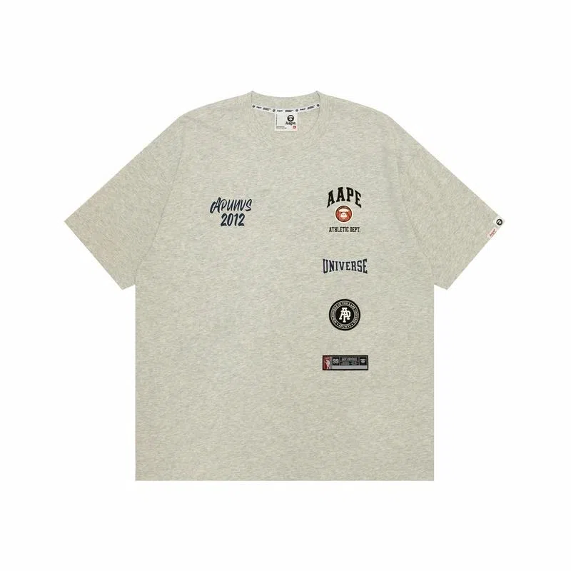 Aape SS24 Basketball Badge T-Shirt Grey