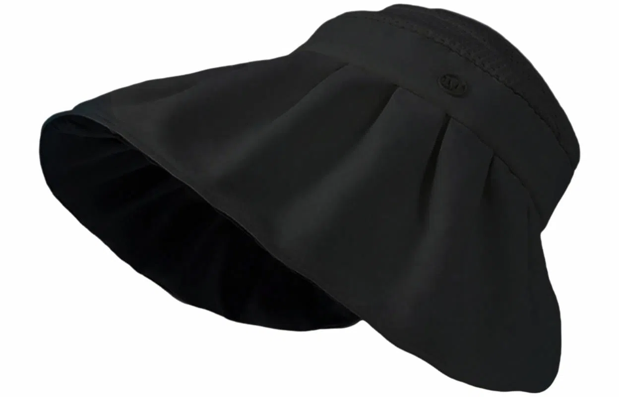 优幽兰 时尚百搭遮阳帽 防紫外线大檐显脸小空顶帽 小众设计拼色透气可折叠 聚酯纤维 防晒帽 女款