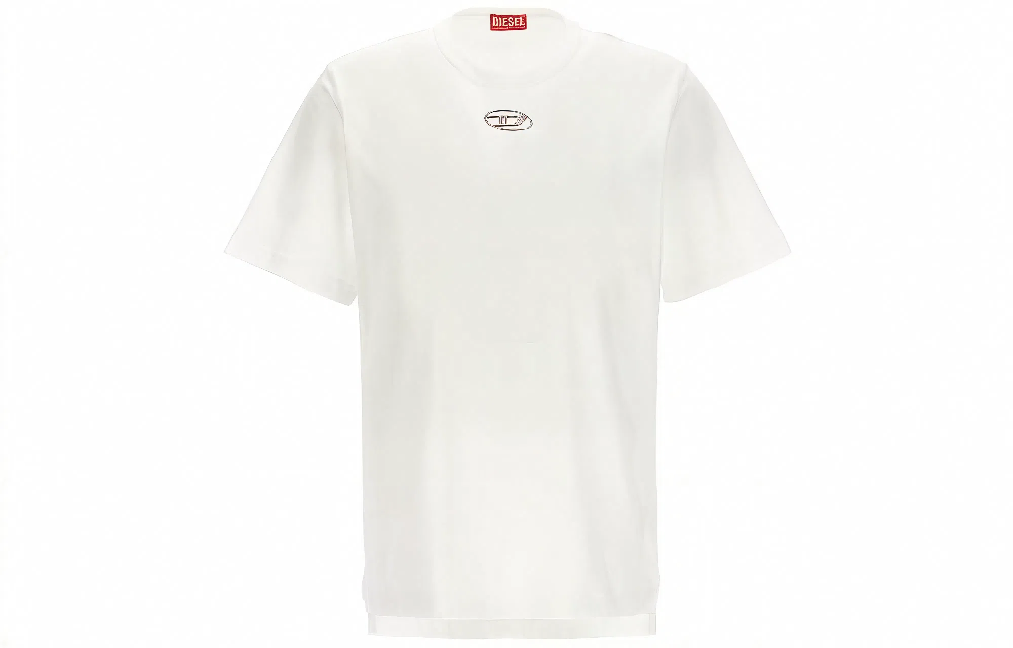 DIESEL Logo Crew Neck T-Shirt White