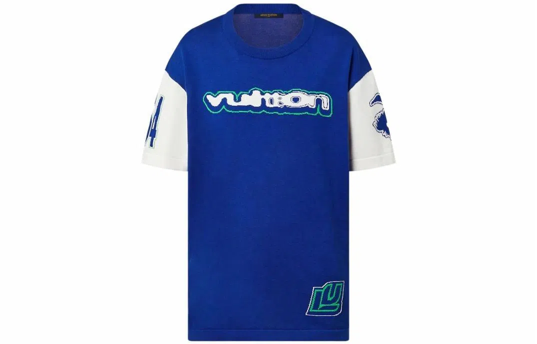 Louis Vuitton FW23 Logo T-Shirt Blue