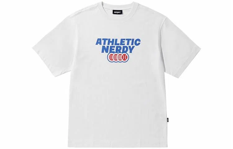 NERDY HAthletic Logo Tennis T-Shirt White