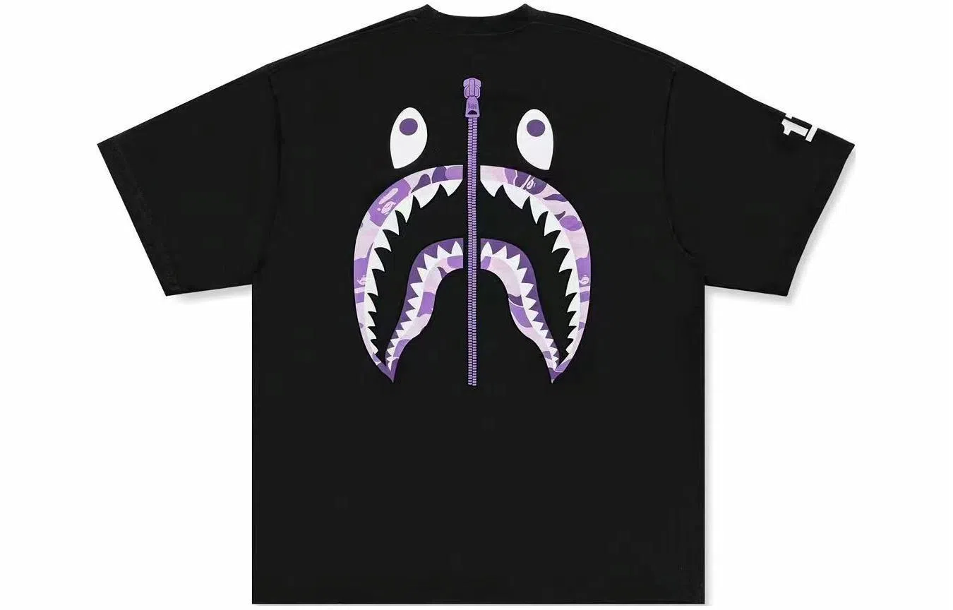A BATHING APE Shark Logo Tee