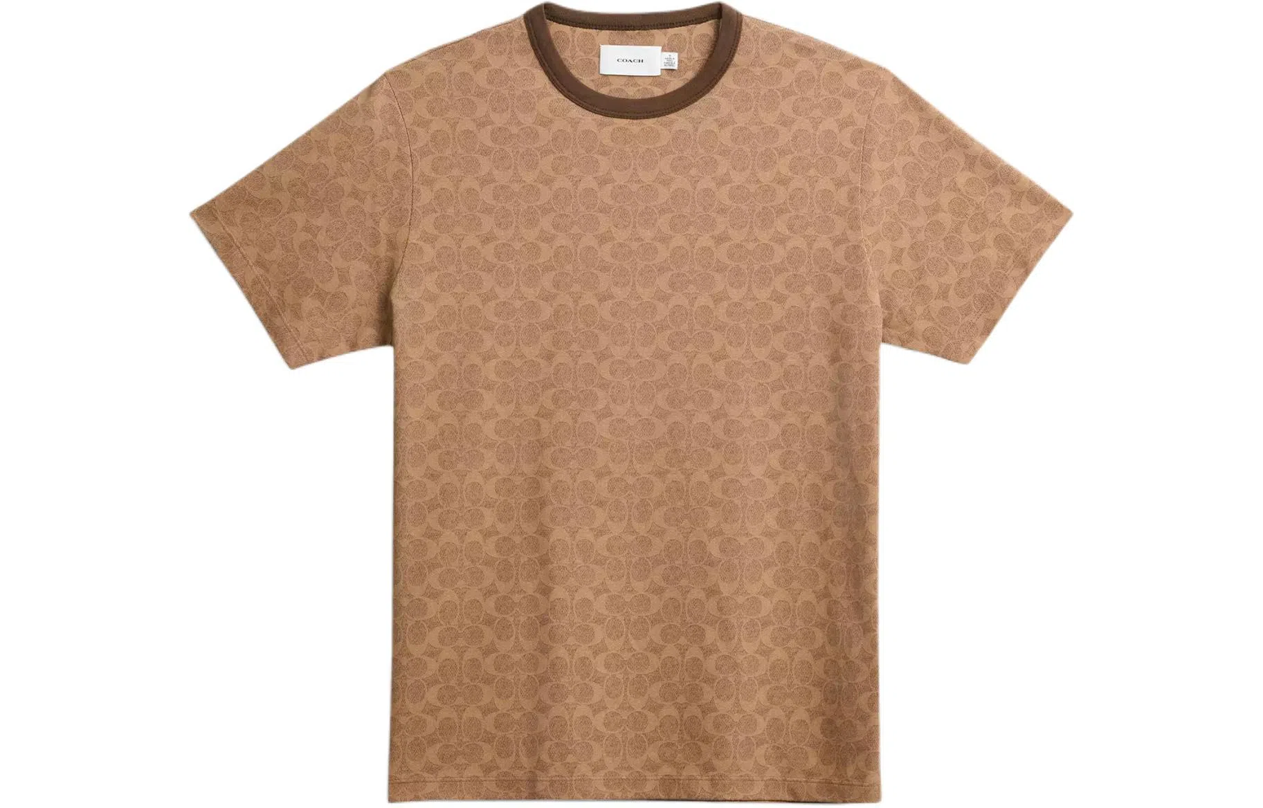 COACH Logo Print SS24 T-Shirt Brown