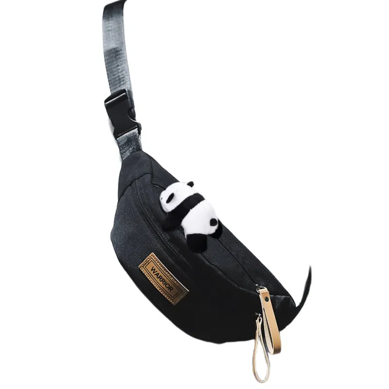 Warrior Nylon Chest Waist Bag Black/White