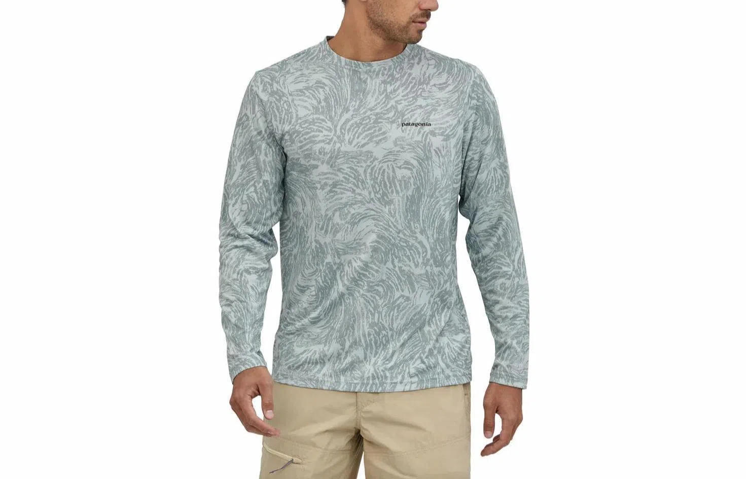 patagonia Men's Long-Sleeved Capilene Cool Daily Fish Graphic Shirt C1T