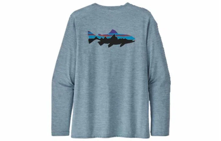 patagonia Men's Long-Sleeved Capilene Cool Daily Fish Graphic Shirt C1T