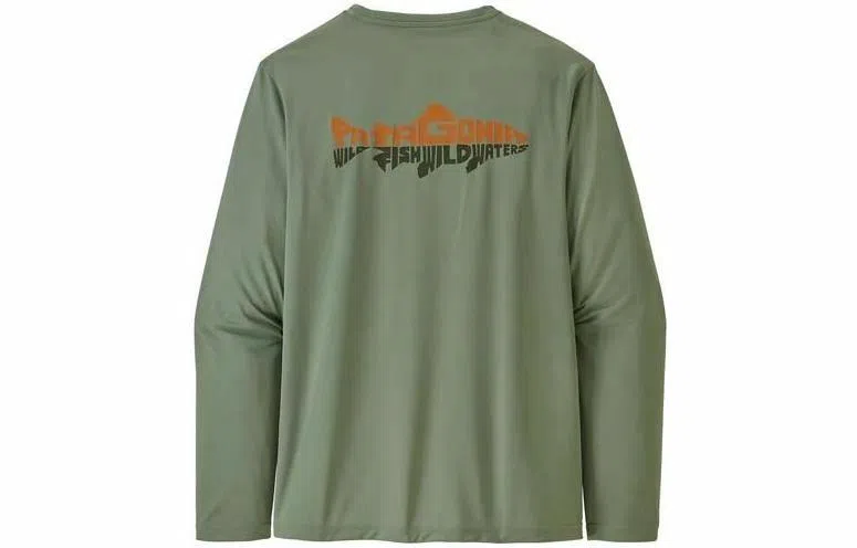 patagonia Men's Long-Sleeved Capilene Cool Daily Fish Graphic Shirt C1T