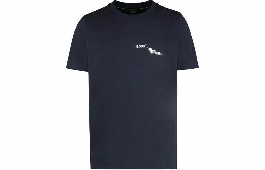 HUGO BOSS SS24 Cotton-Jersey T-Shirt With Crew Neck And Seasonal Artwork LogoT