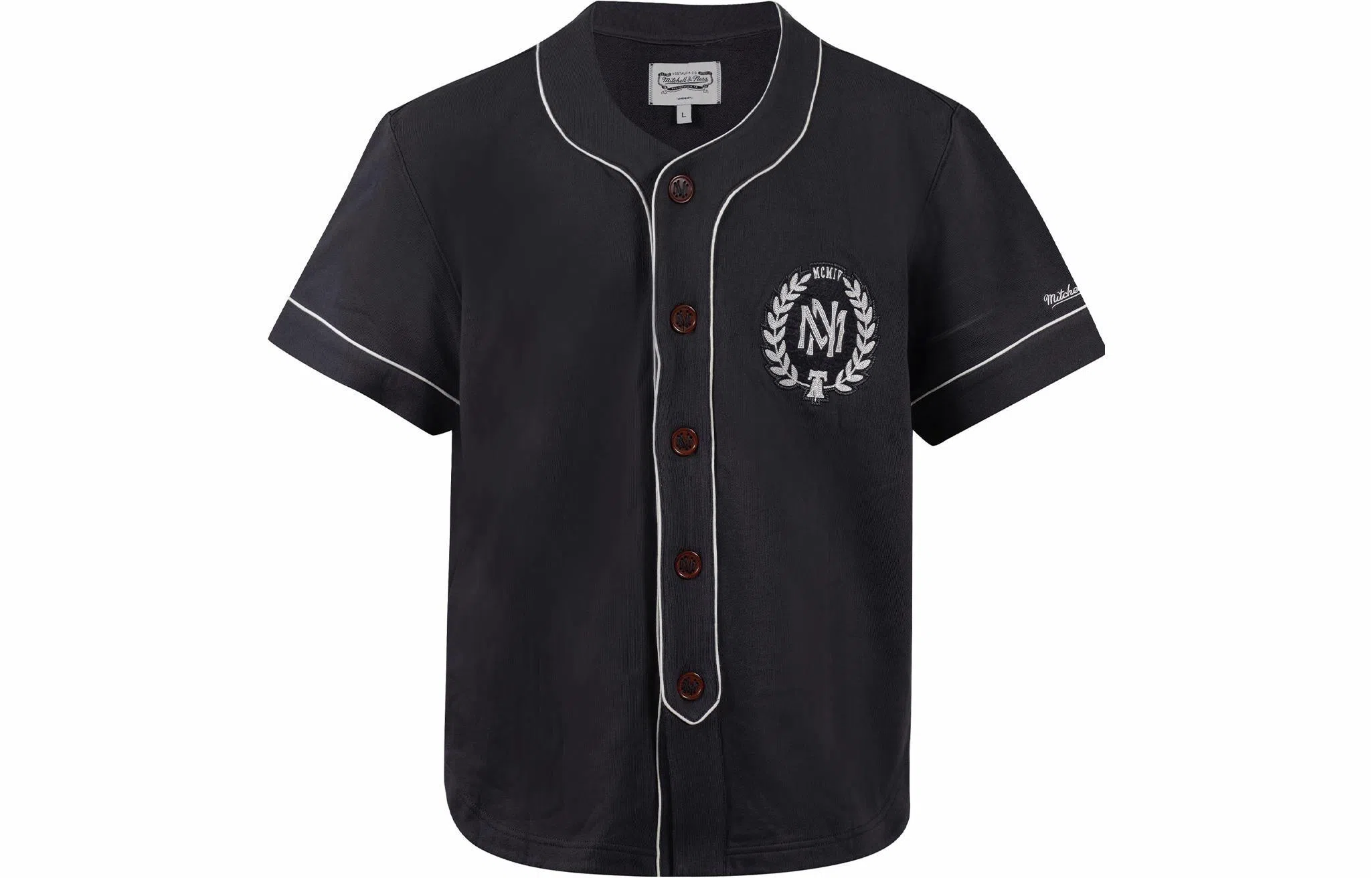 Mitchell & Ness Baseball Cardigan Tee Black
