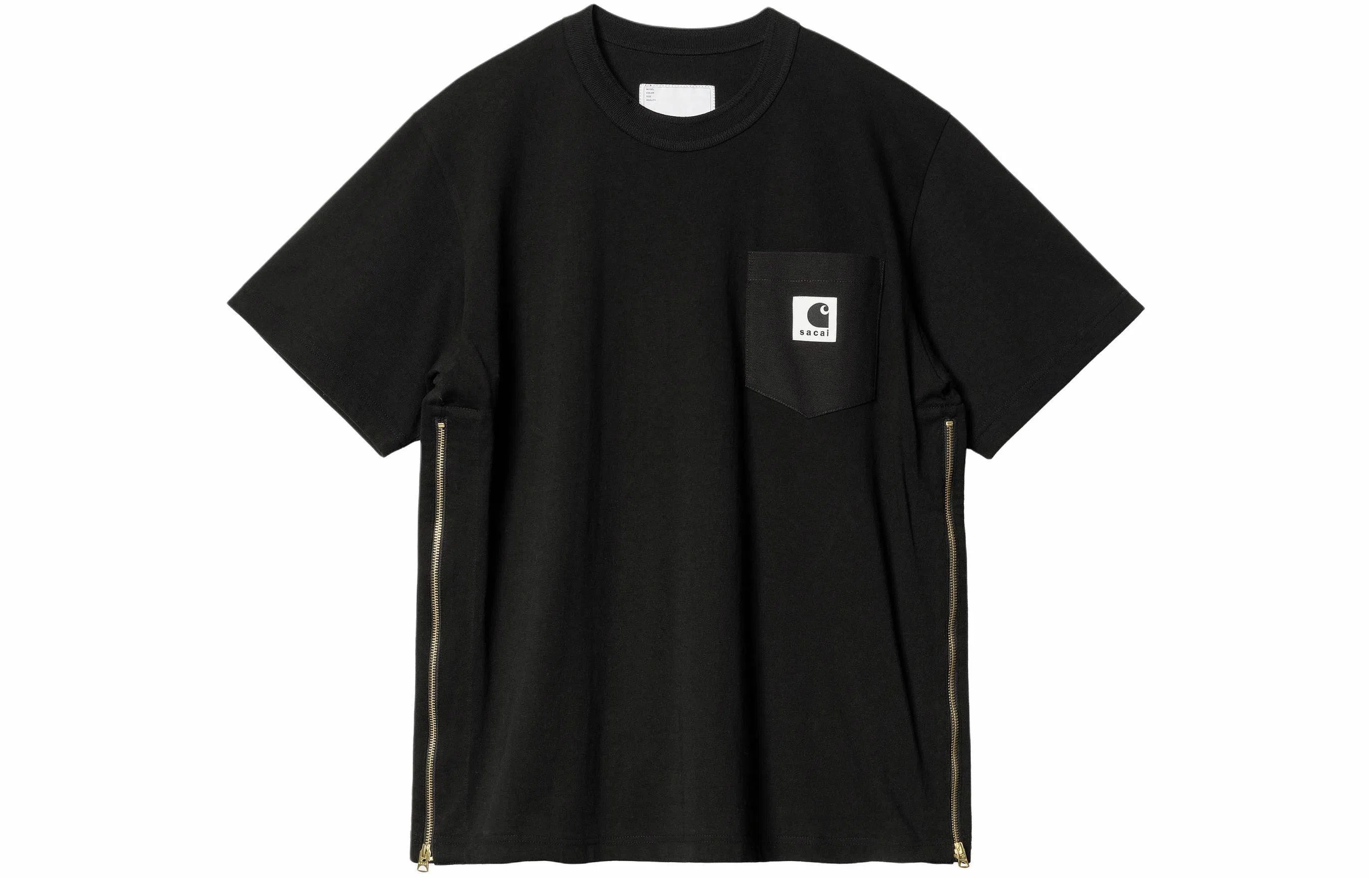 Sacai x Carhartt WIP Black T-Shirt