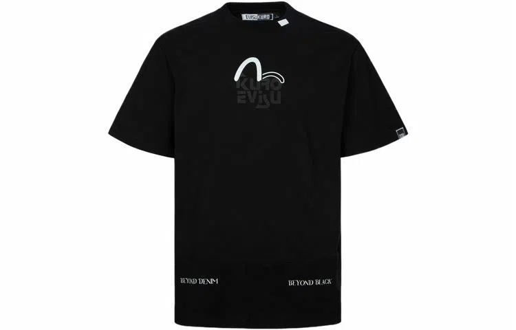EVISU KURO SS24 Black Tee