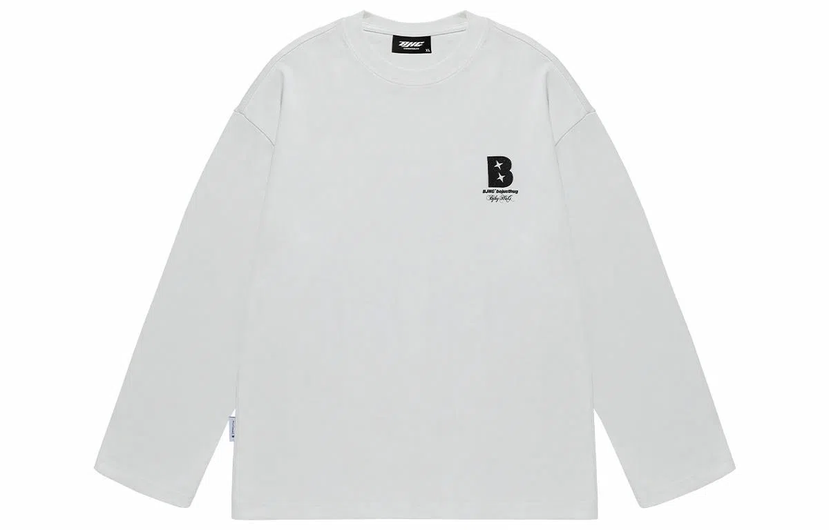 BJHG Basic Embroidered Long Sleeve Tee