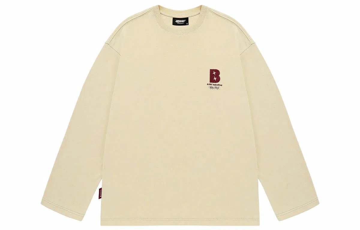 BJHG Basic Embroidered Long Sleeve Tee