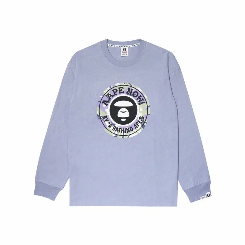 Aape FW23 Camo Logo Long Sleeve Tee