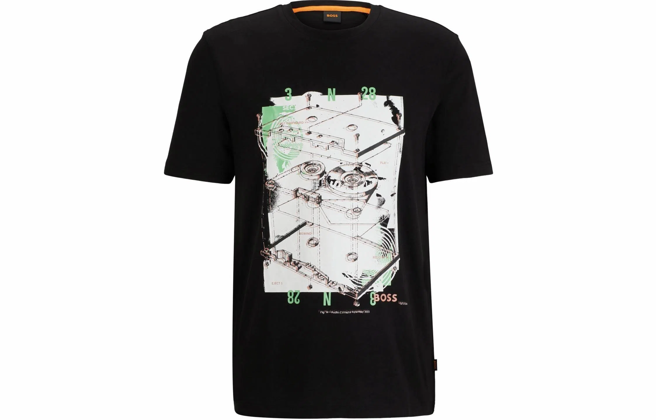 HUGO BOSS Cotton-Jersey T-Shirt With Seasonal Print T
