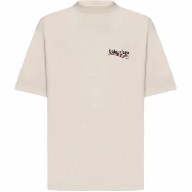 Balenciaga FW23 Logo T-Shirt Beige
