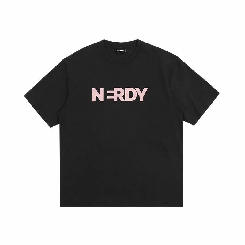 NERDY Classic Logo Charcoal Tee