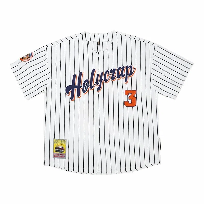 Holycrap Striped Print T-Shirt