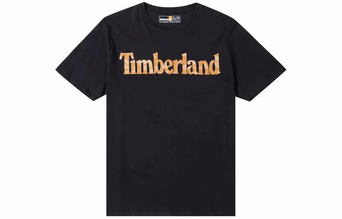 Timberland Letter Loose Crew Tee Black