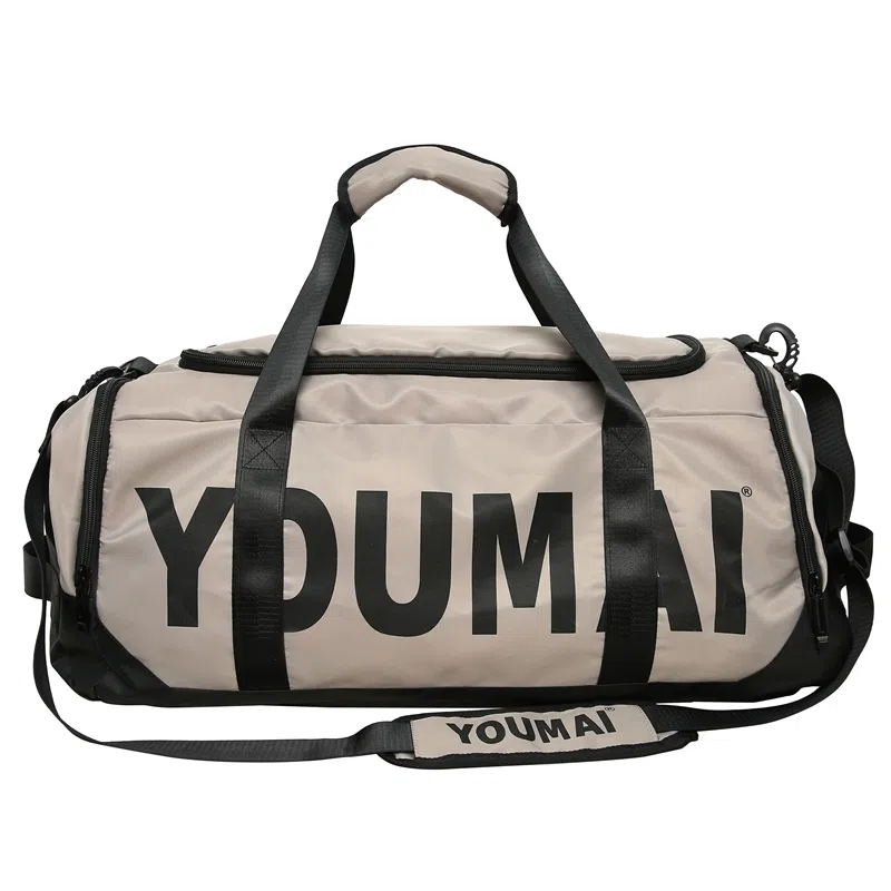 德力熊 干湿分离运动 尼龙 健身包 男女同款情侣款 黑色粉色卡其色红色黄色