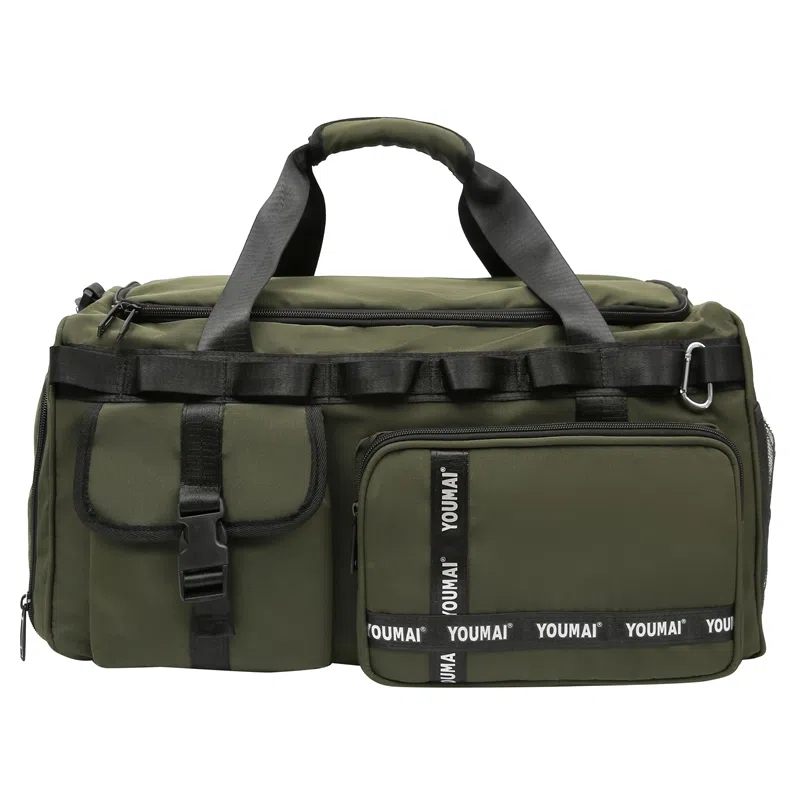 德力熊 大容量干湿分离 尼龙 健身包 男女同款情侣款 黑色/粉色/卡其色/蓝色/黄色/军绿色