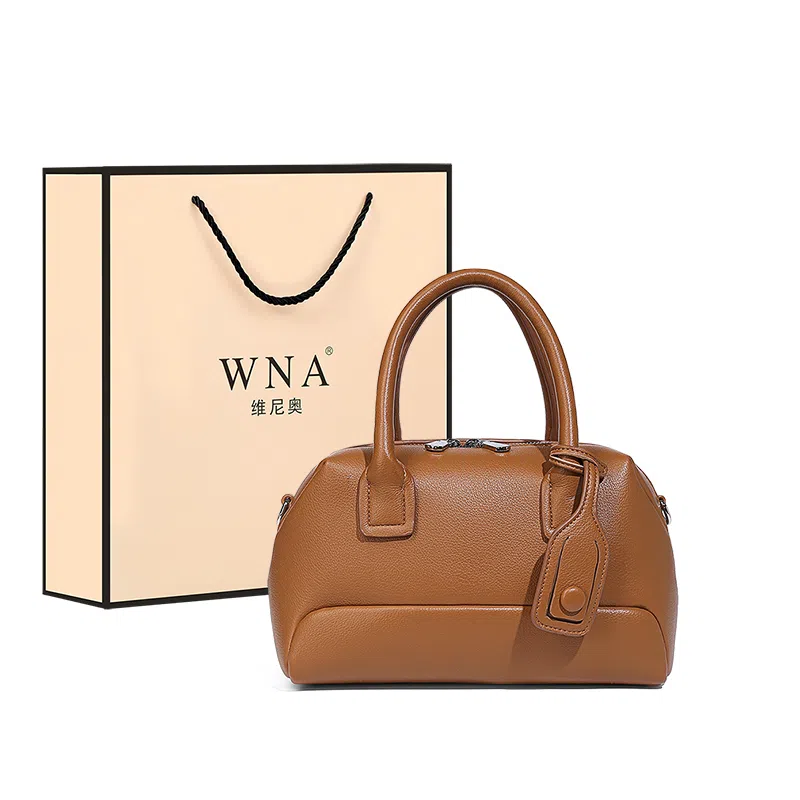 维尼奥 复古通勤时尚波士顿包高级感简约百搭气质休闲女包时尚洋气大气中年妈妈枕头包 合成革 手提包单肩斜挎 常规 女款 多色