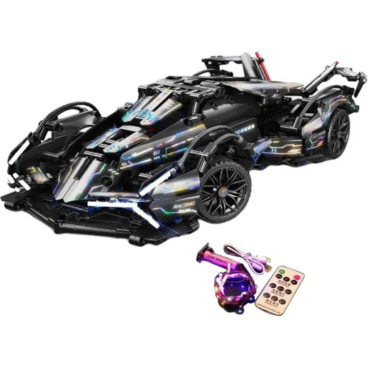 巴巴泥 兰博保时捷布加迪遥控赛车 拼装模型