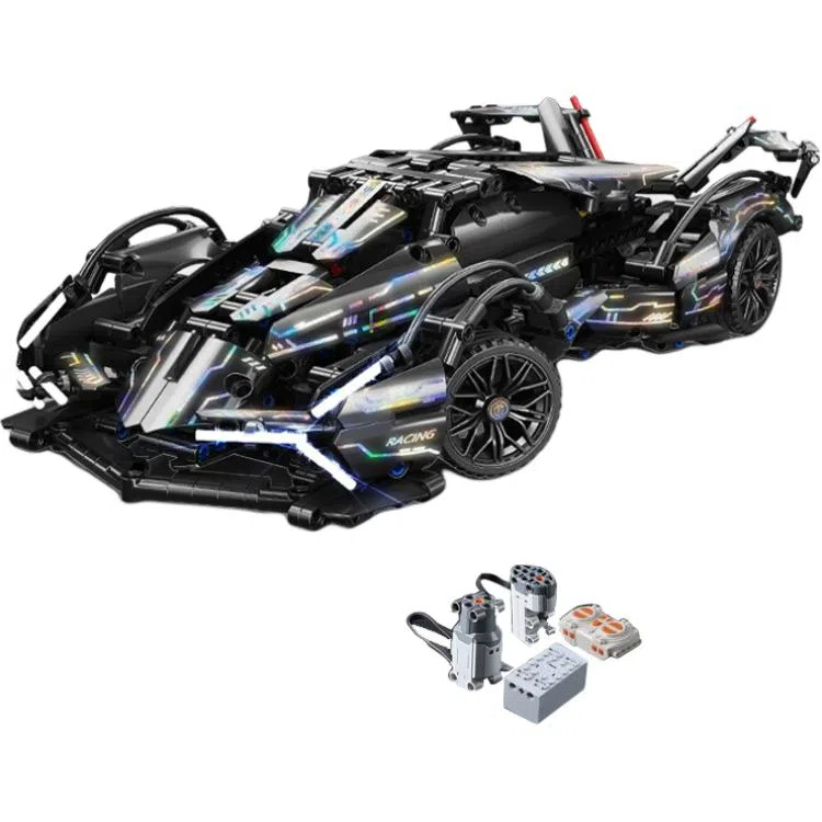 巴巴泥 兰博保时捷布加迪遥控赛车 拼装模型