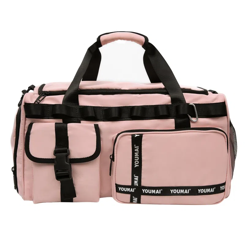 德力熊 大容量干湿分离 尼龙 健身包 男女同款情侣款 黑色/粉色/卡其色/蓝色/黄色/军绿色