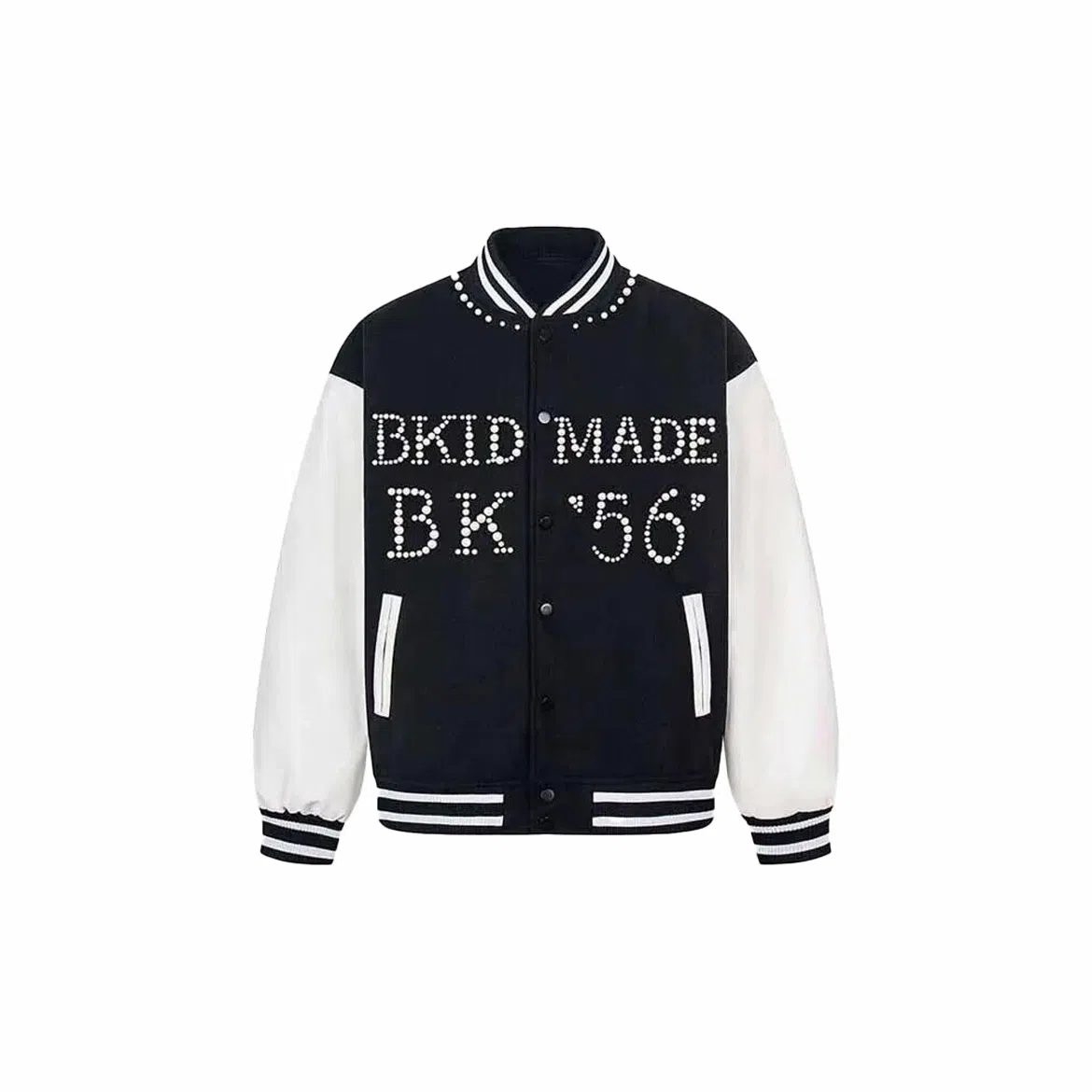 美式复古潮流拼接设计个性百搭棒球服 男女同款