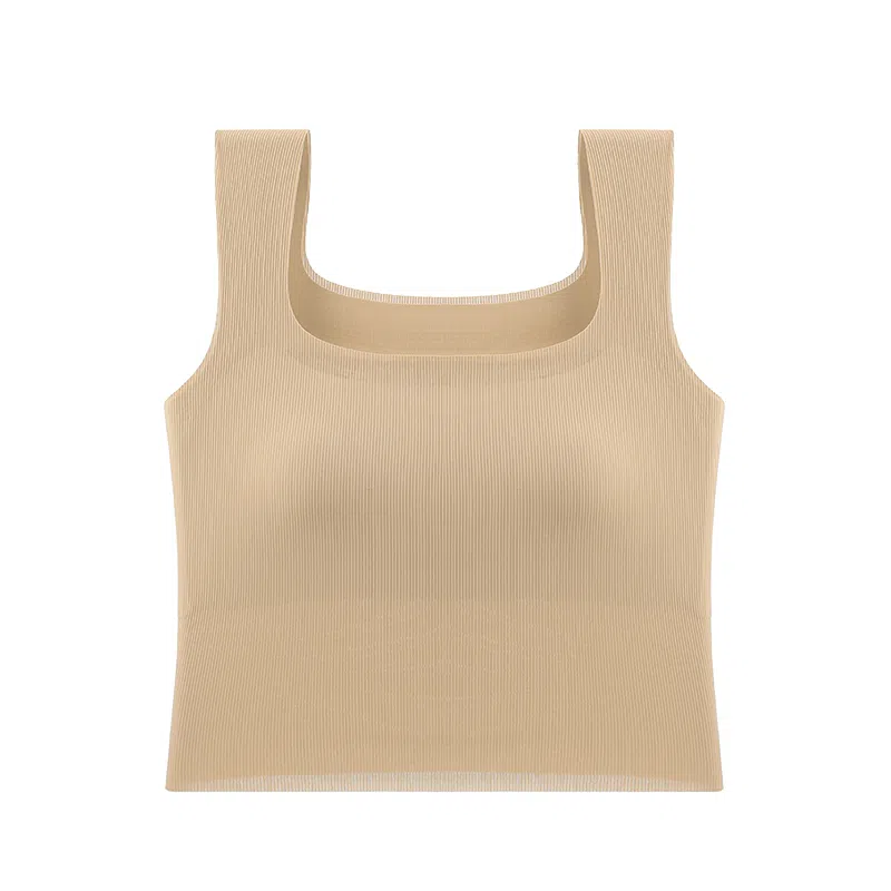 欧迪芬 无袖无痕百搭带胸垫内搭打底可外穿背心 女款
