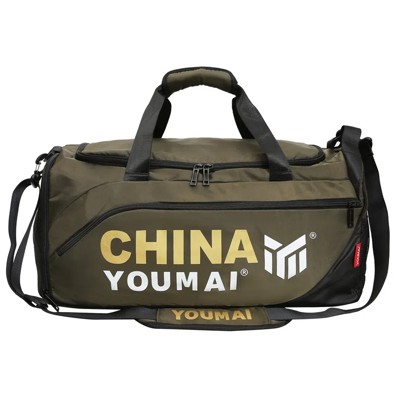 德力熊 多功能运动训练 尼龙 健身包 男女同款情侣款 黑色粉色卡其色玫红色黄色军绿色