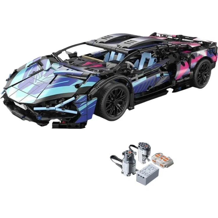 巴巴泥 兰博保时捷布加迪遥控赛车 拼装模型