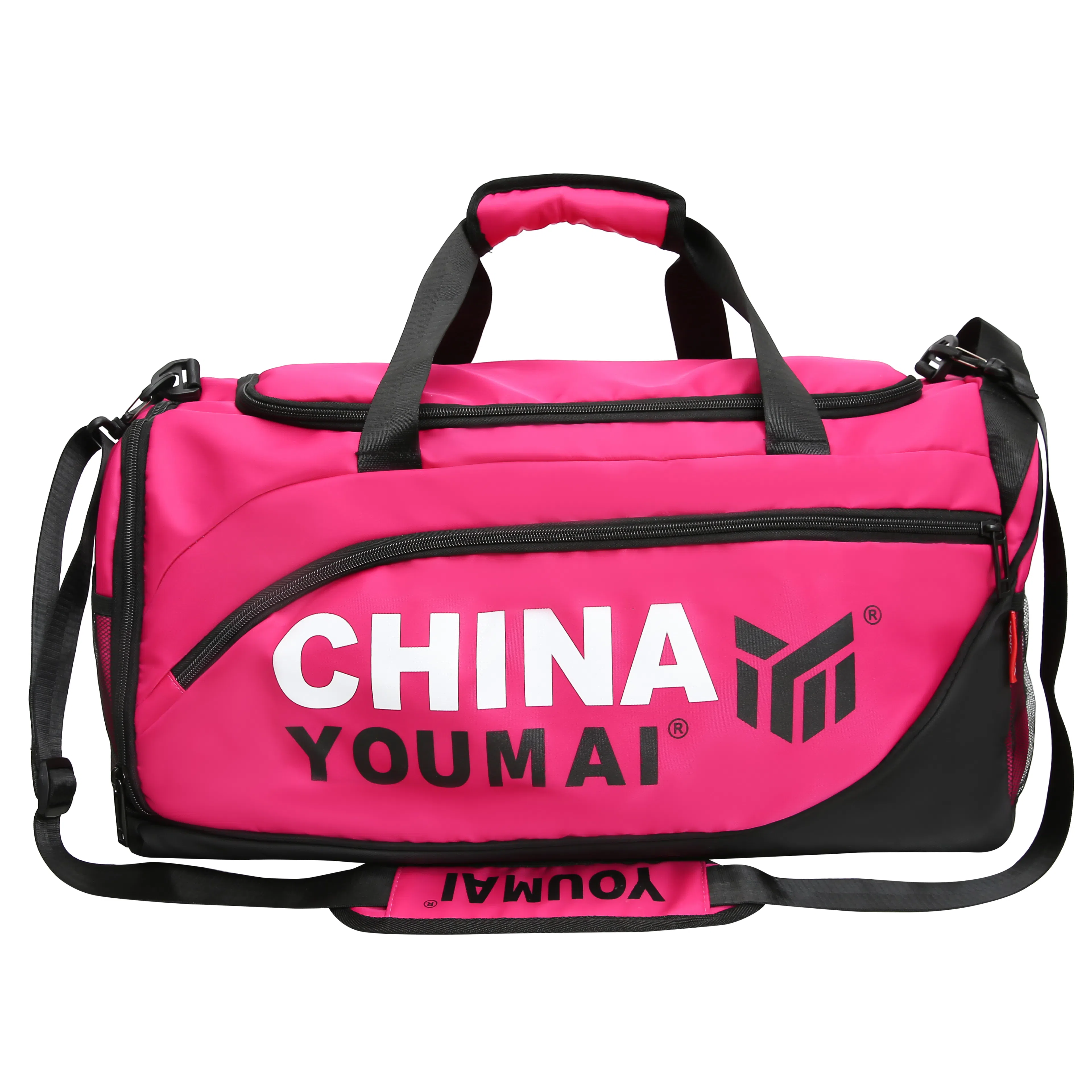 德力熊 多功能运动训练 尼龙 健身包 男女同款情侣款 黑色粉色卡其色玫红色黄色军绿色