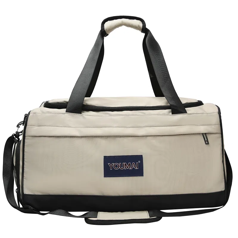 德力熊 出差便携 尼龙 健身包 男女同款情侣款 黑色粉色红色卡其色蓝色军绿色灰色