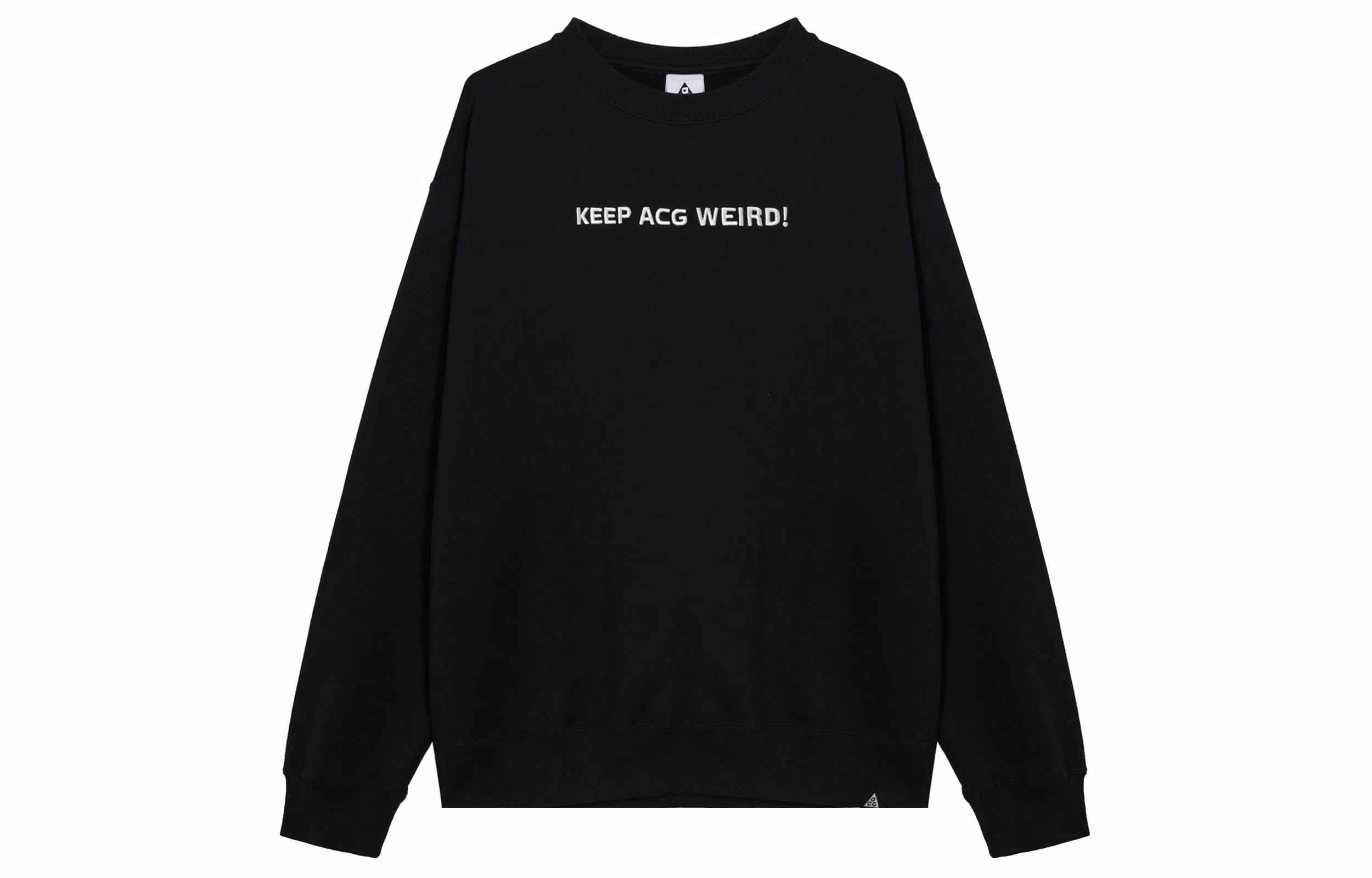 Nike Printed Crew Long Sleeve Tee Black