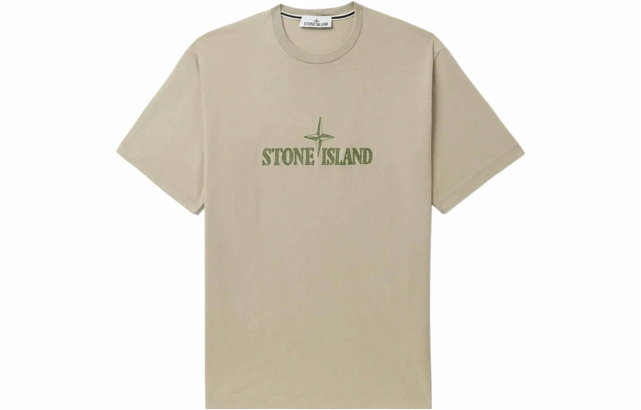 Stone Island Logo Crewneck T-Shirt Light Grey