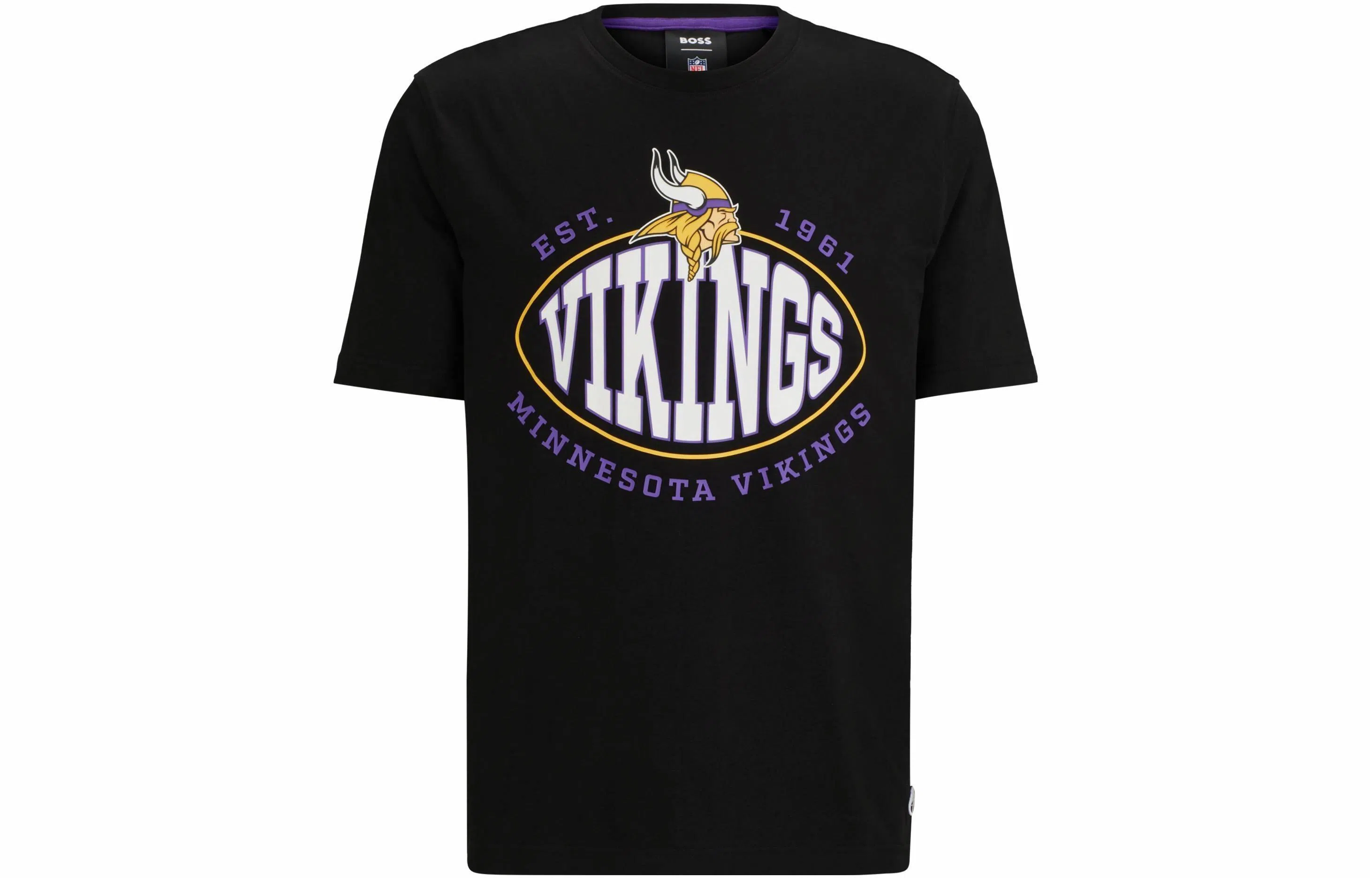 HUGO BOSS x NFL Stretch-Cotton T-Shirt With Collaborative Branding T