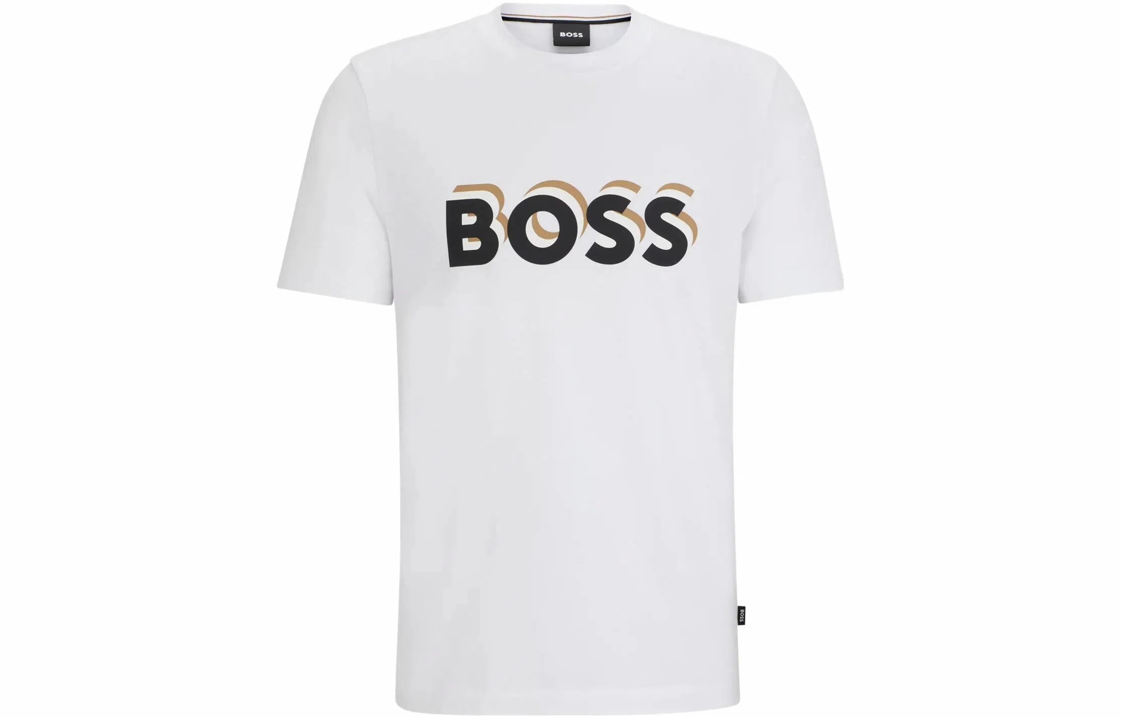 HUGO BOSS Cotton-Jersey T-Shirt With Logo In Signature Colors T