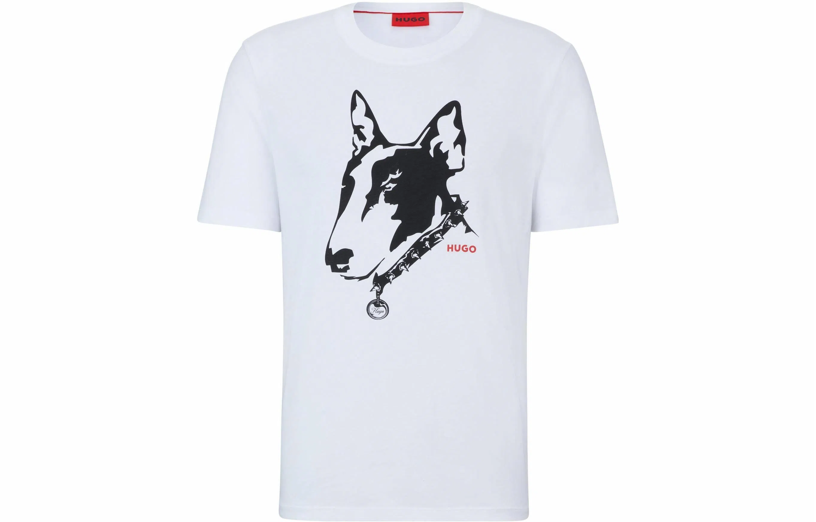 HUGO BOSS Cotton-Jersey T-Shirt With Dog Artwork T
