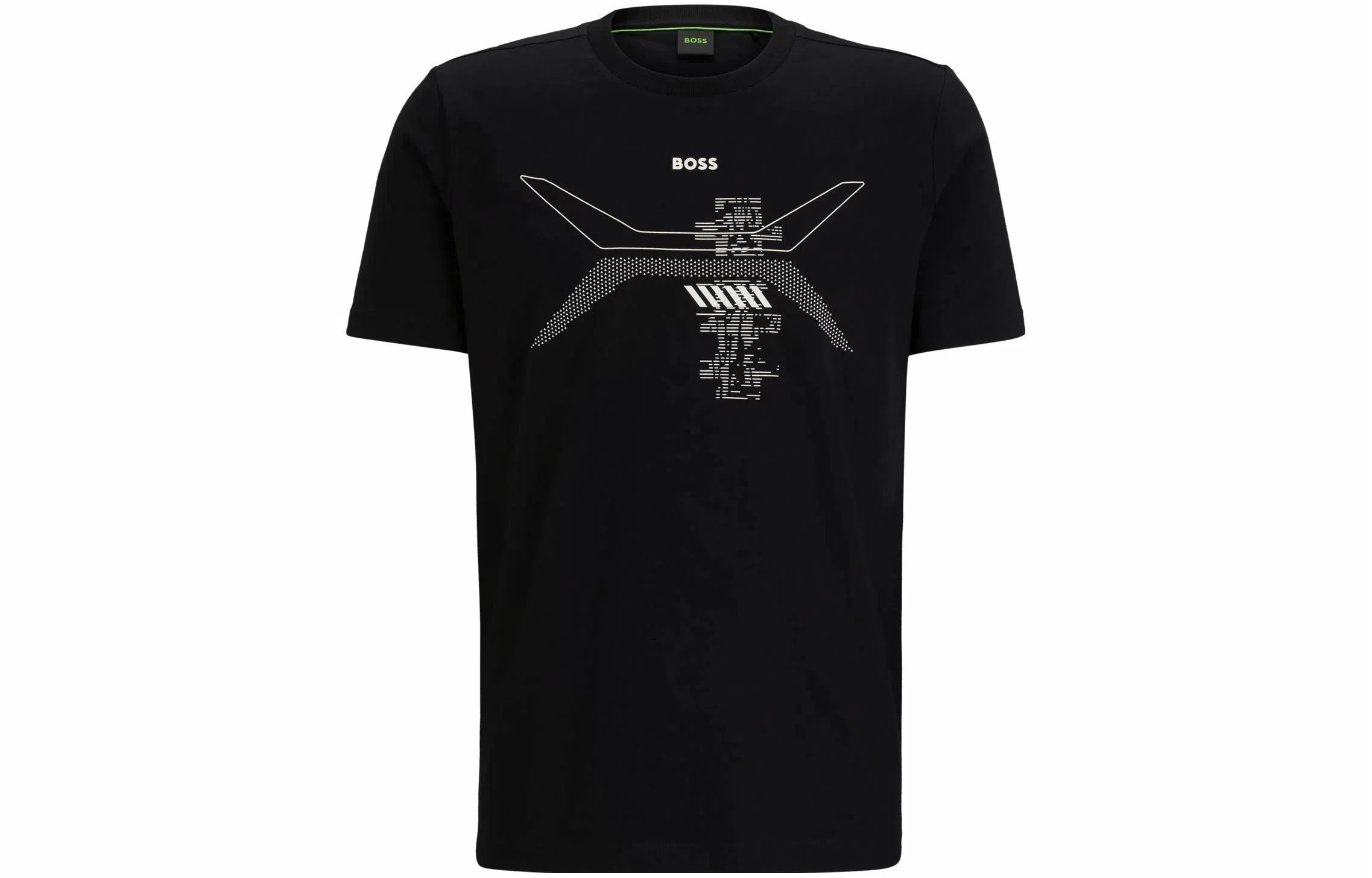 HUGO BOSS FW23 Cotton-Jersey T-Shirt With Crew Neck And Seasonal Artwork T