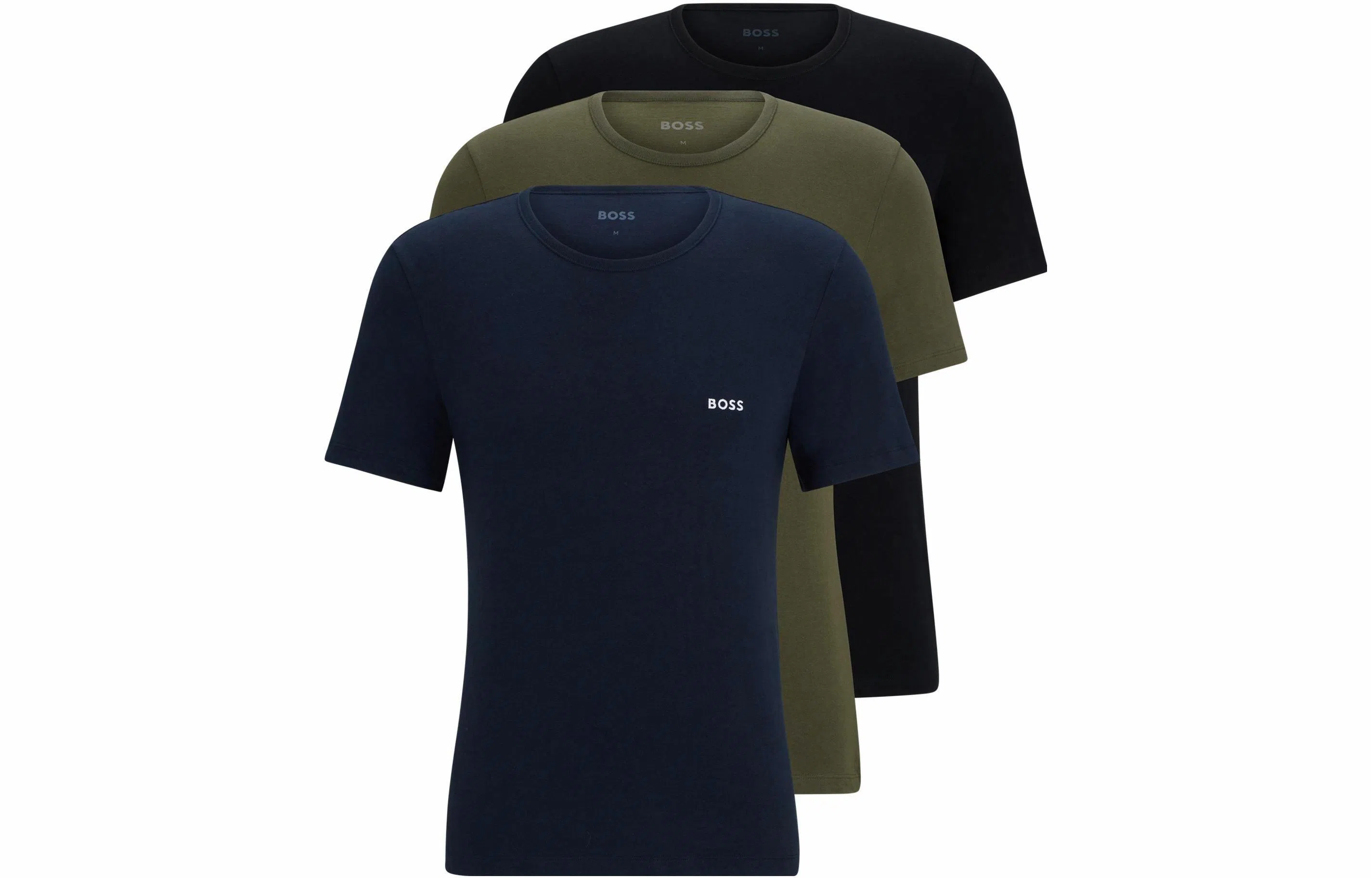HUGO BOSS FW23 Three-Pack Of Branded Underwear T-Shirts In Cotton Jersey T 3