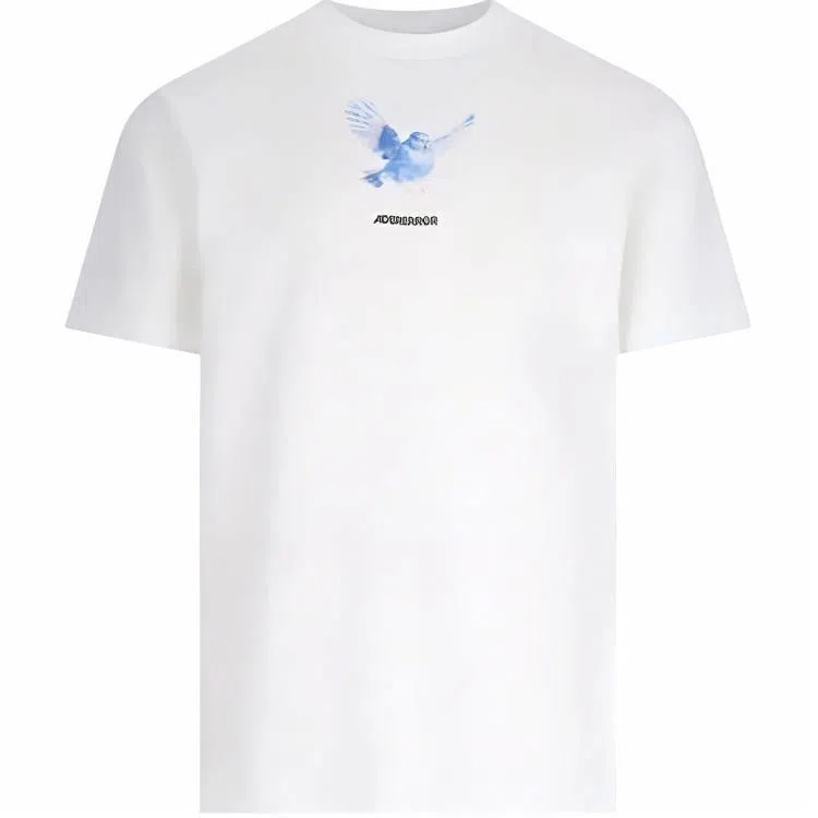 ADER ERROR Graphic Print Crewneck T-Shirt White