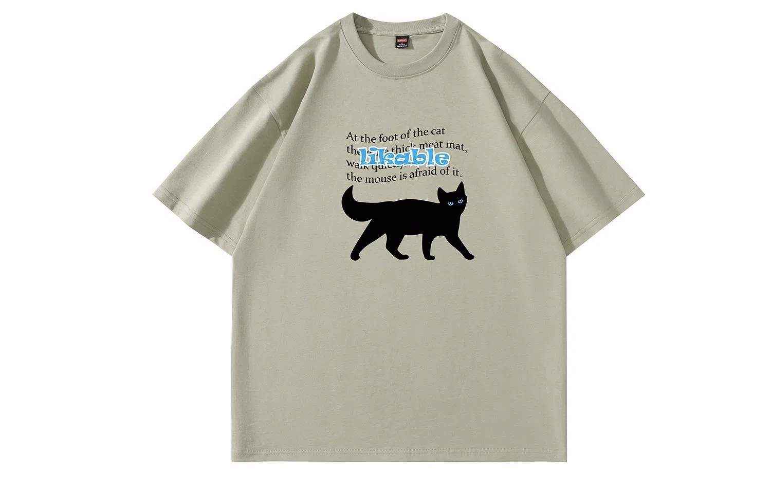 Baleno Black Cat Print Tee