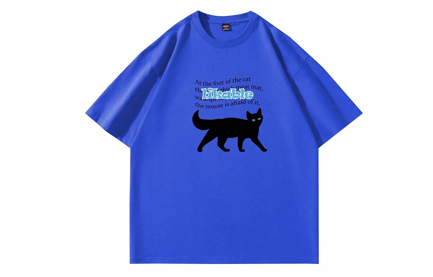 Baleno Black Cat Print Tee