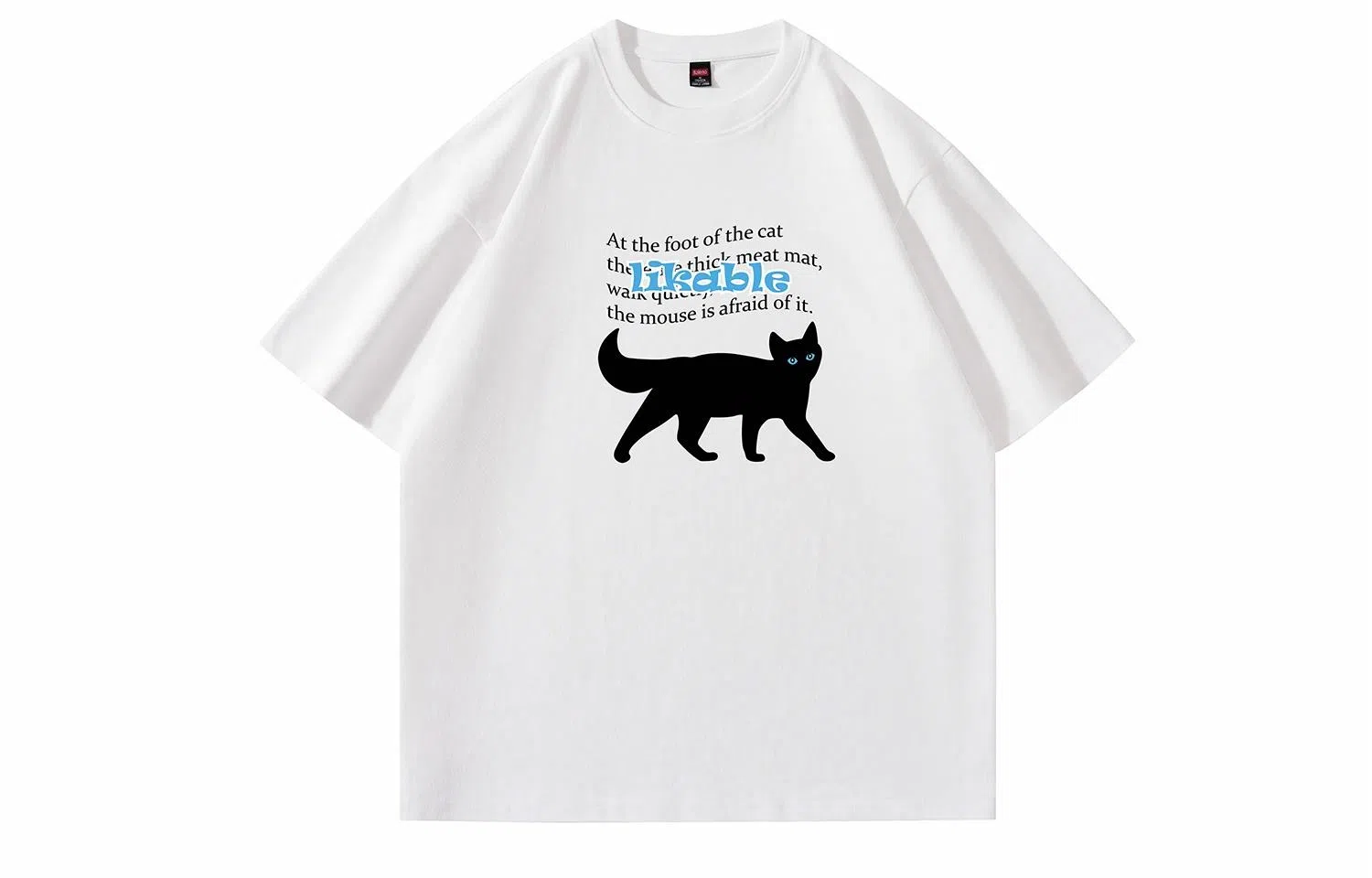 Baleno Black Cat Print Tee