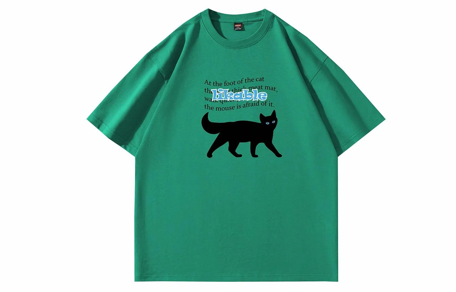 Baleno Black Cat Print Tee