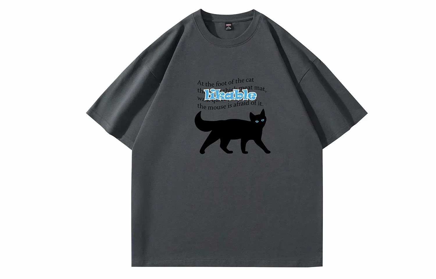 Baleno Black Cat Print Tee
