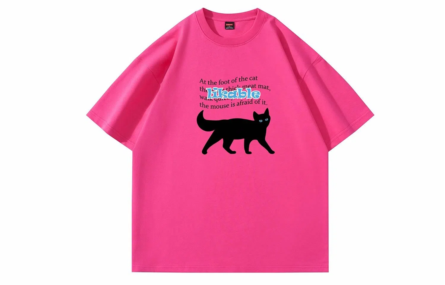 Baleno Black Cat Print Tee