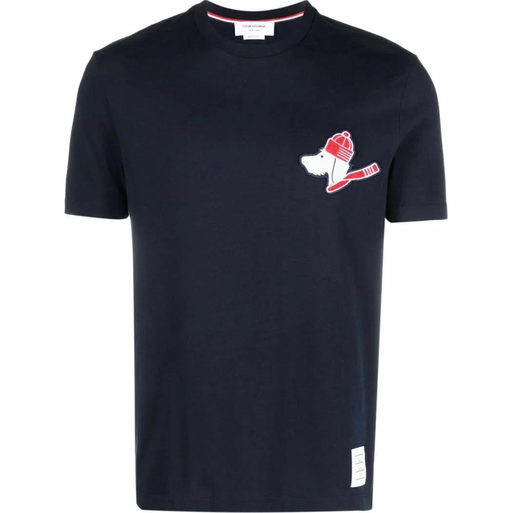 THOM BROWNE SS24 Festive Jersey Short Sleeve Hector Tee T